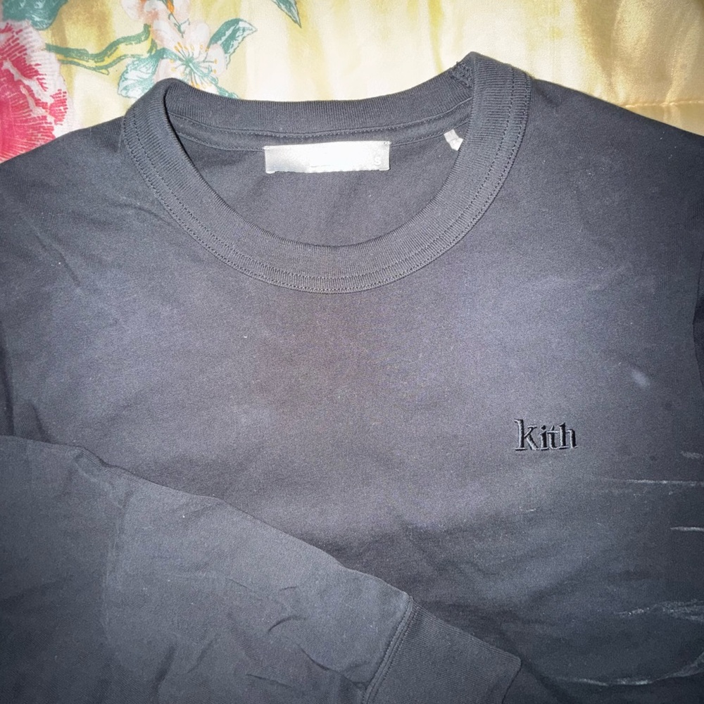 Kith Women Black Crewneck Cropped Tee